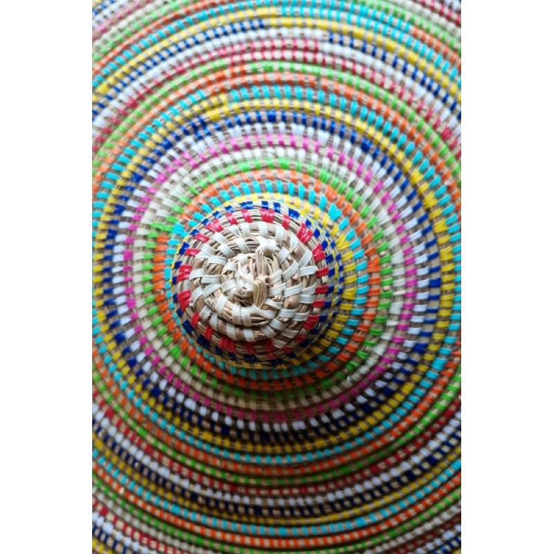Afrikaanse wasmand uit Senegal multicolor
