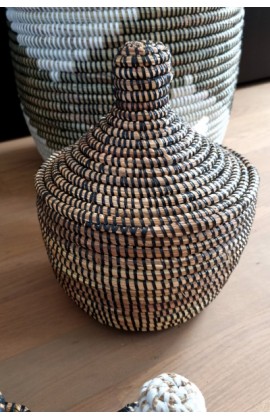 afrikaans bijou mandje uit Senegal Zwart