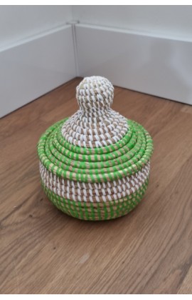 afrikaans bijou mandje uit Senegal Groen