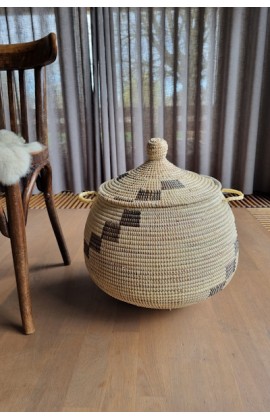 afrikaanse opbergmand zeegras creme
