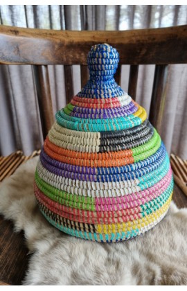 Afrikaans bijou opbergmandje multicolor