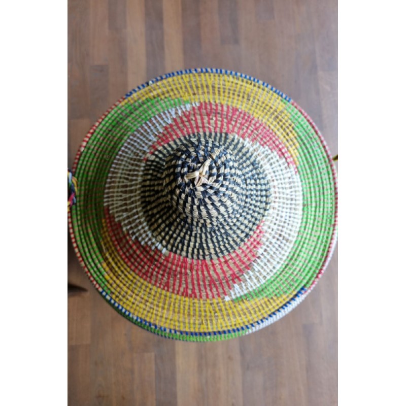 Afrikaanse wasmand uit Senegal multicolor