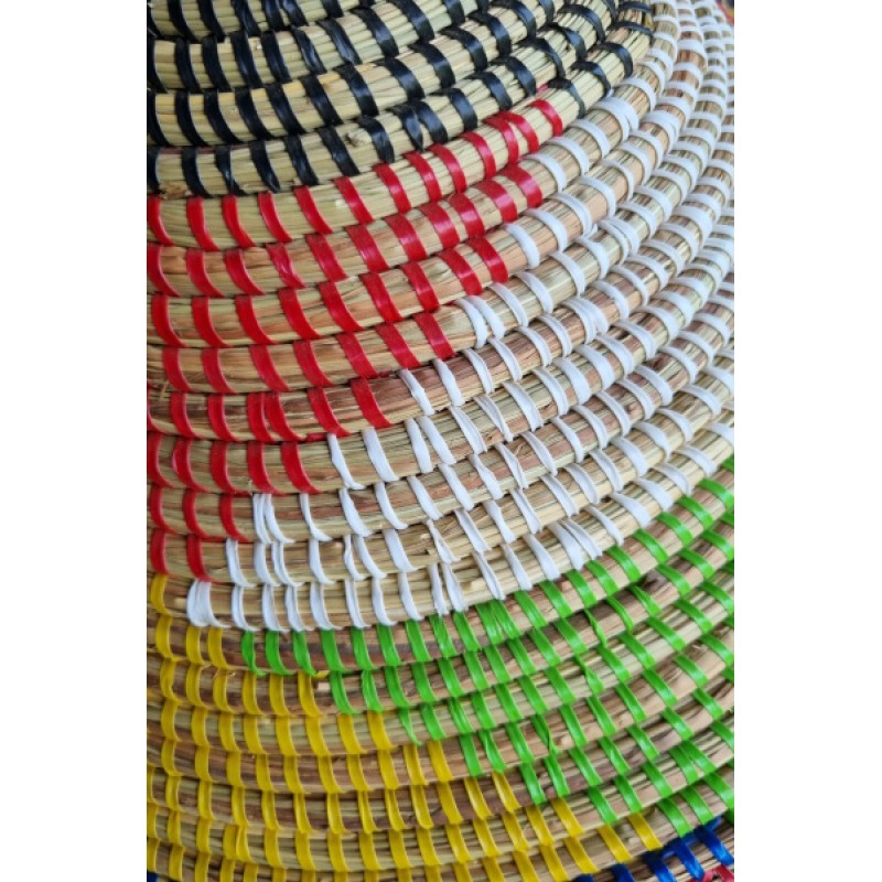 Afrikaanse wasmand uit Senegal multicolor