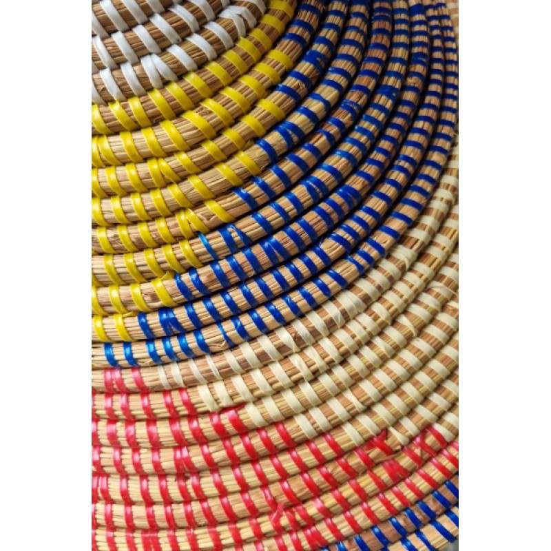 Afrikaanse wasmand uit Senegal multicolor