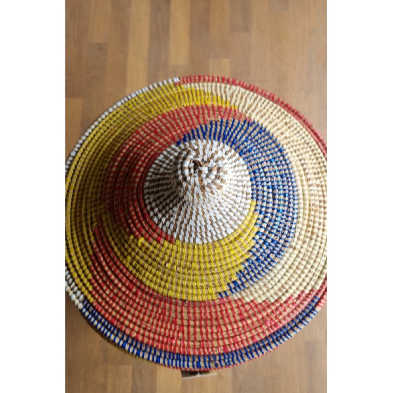 Afrikaanse wasmand uit Senegal multicolor