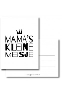 Kaart Mama's kleine meisje