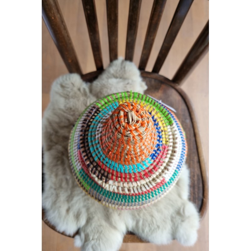 Afrikaans bijou opbergmandje multicolor 
