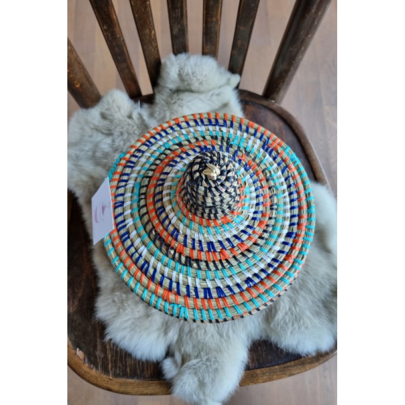 Afrikaans bijou opbergmandje multicolor