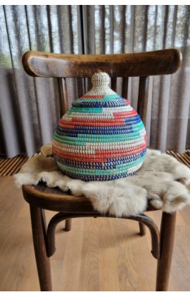 Afrikaans bijou opbergmandje multicolor