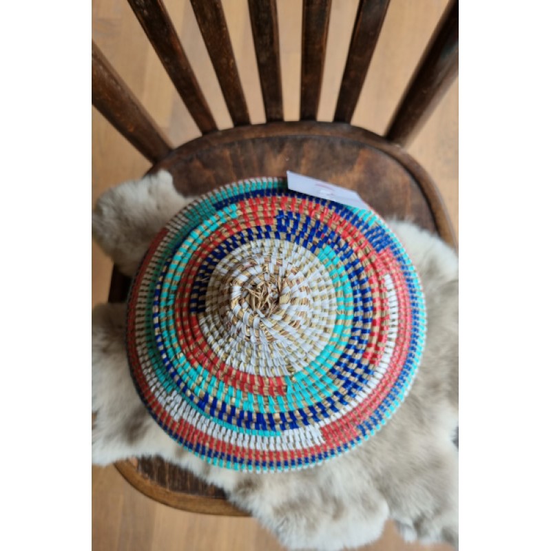 Afrikaans bijou opbergmandje multicolor