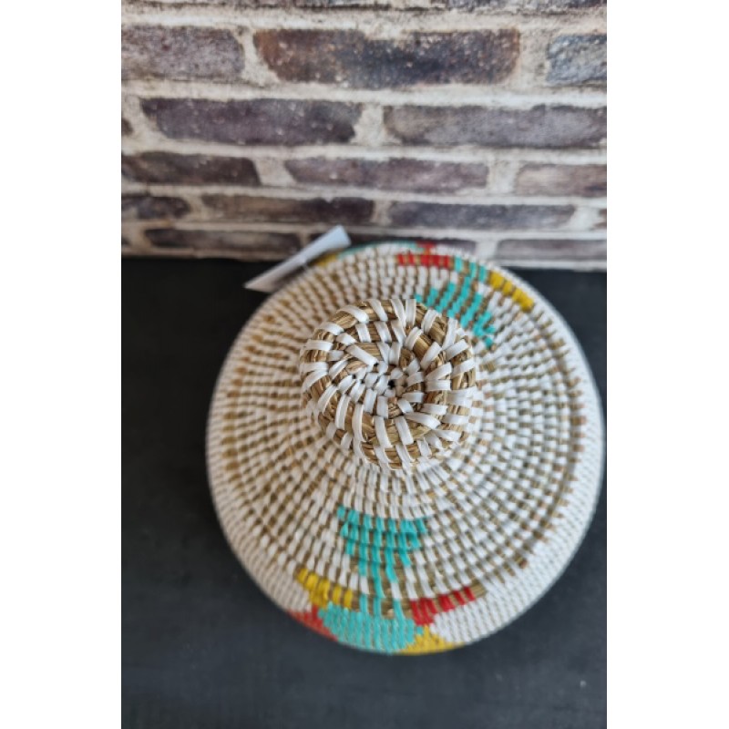 Afrikaans bijou opbergmandje multicolor 