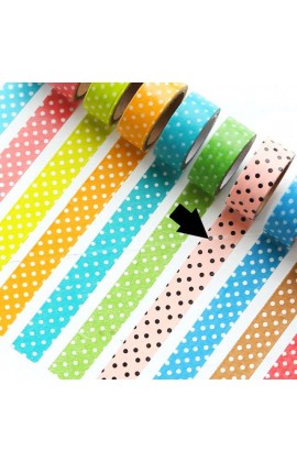 Washi tape roze polkadot